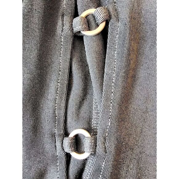 Chico's‎ Travelers 3 Olive Green LS Brass Ringlet Open Sleeve Top Blouse USA Vtg - Picture 8 of 9